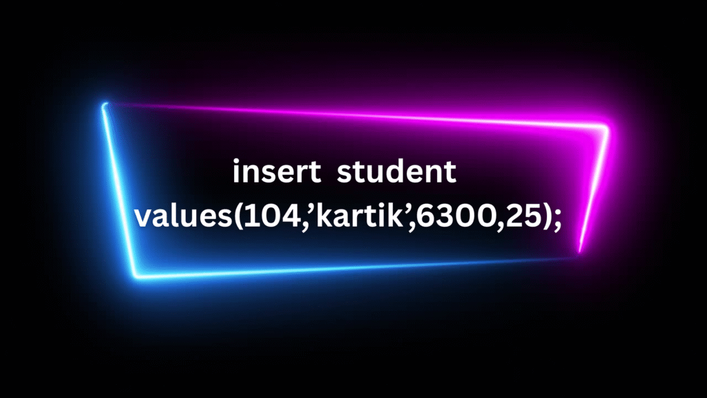 Insert Command